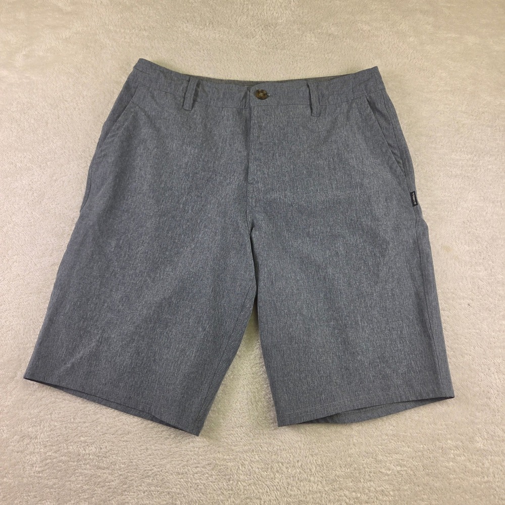ONeill Hyperdry Hybrid Shorts Mens 32 Heather Grey Stretch Boardshorts 3781